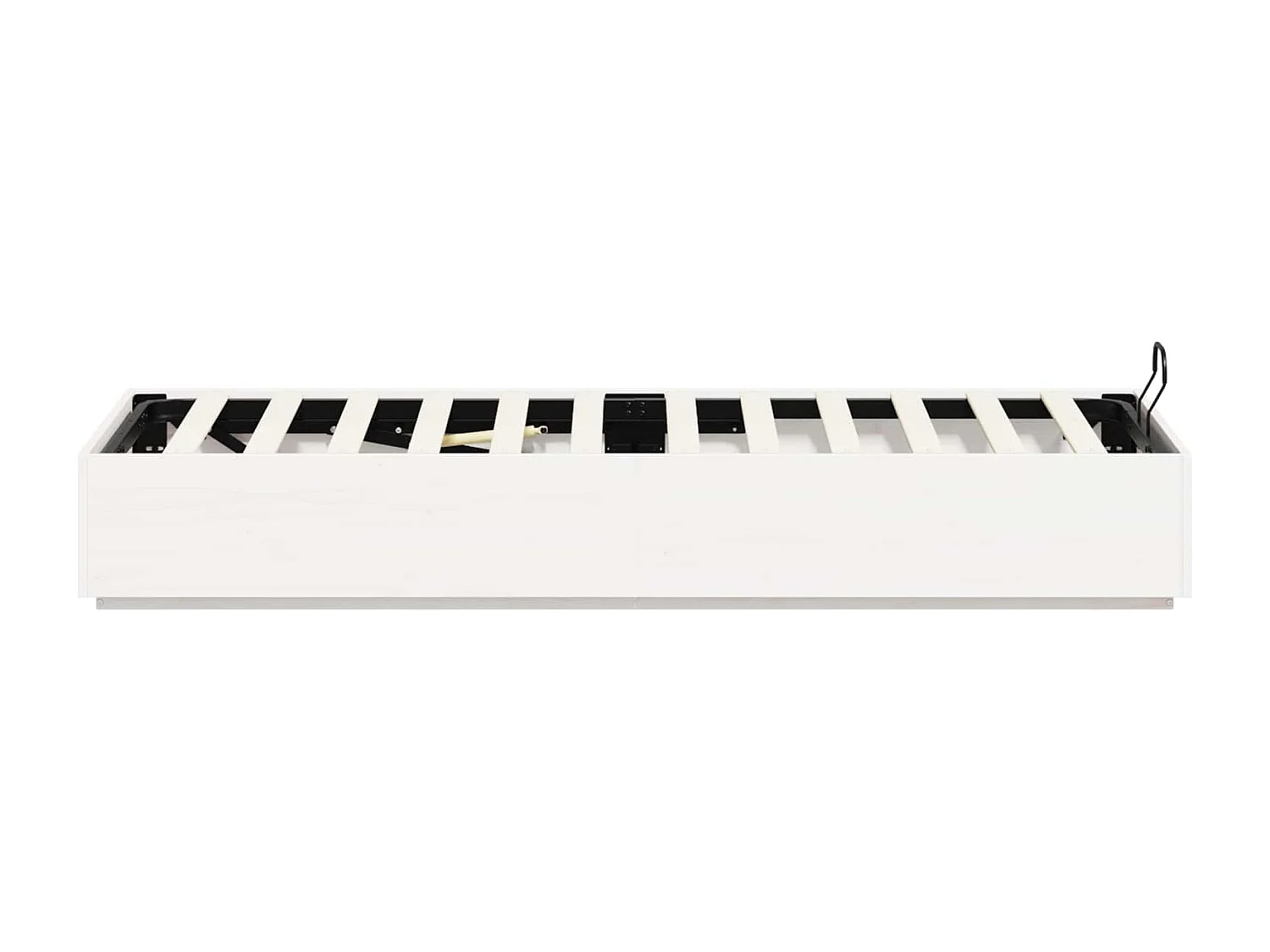 Berkfield Ottoman Bed Frame White 80 x 200 cm Solid Pine Wood