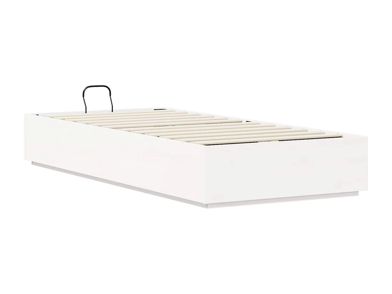 Berkfield Ottoman Bed Frame White 80 x 200 cm Solid Pine Wood