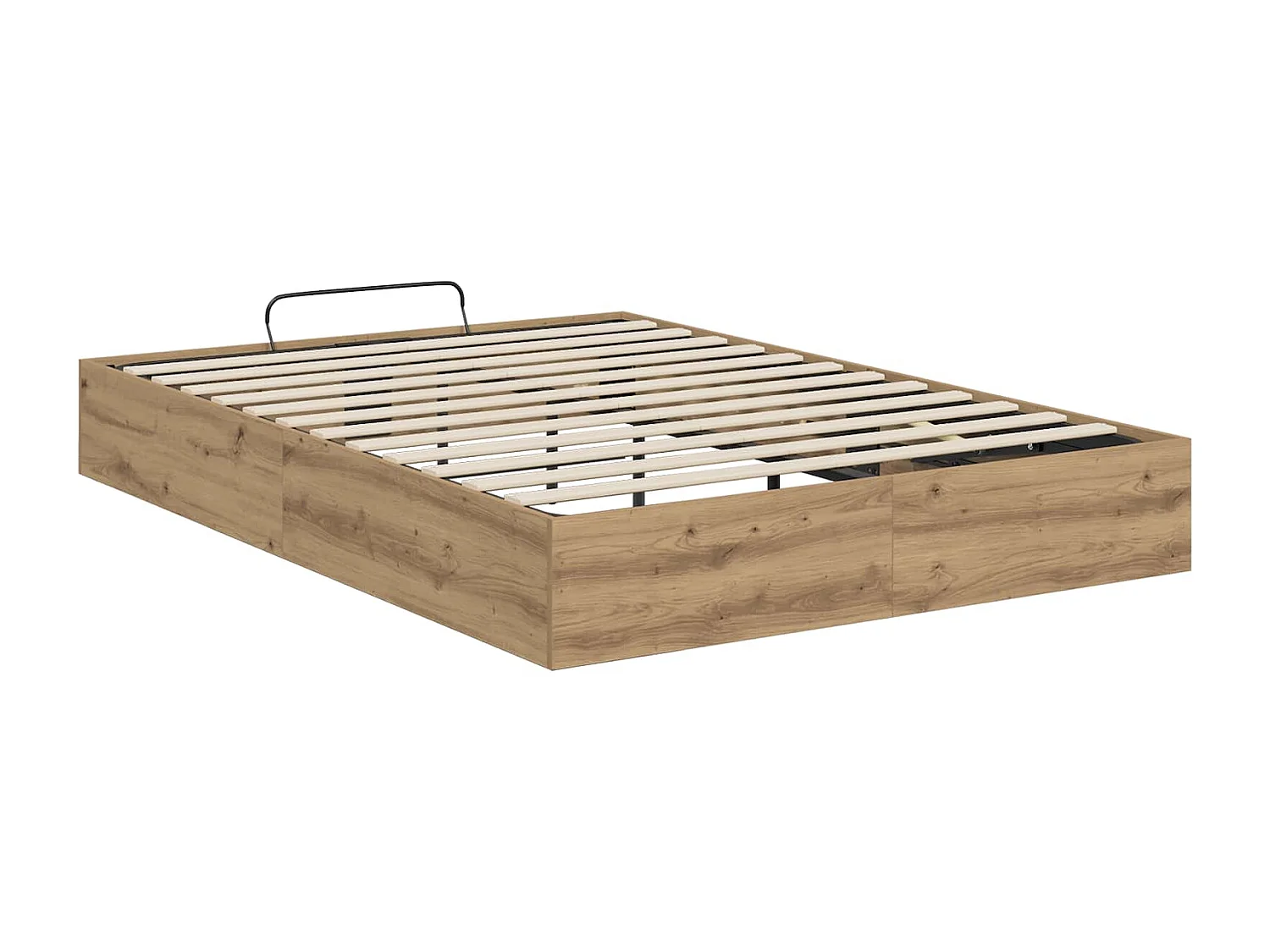 Berkfield Ottoman Bed Frame Artisan Oak 140 x 200 cm Engineered Wood