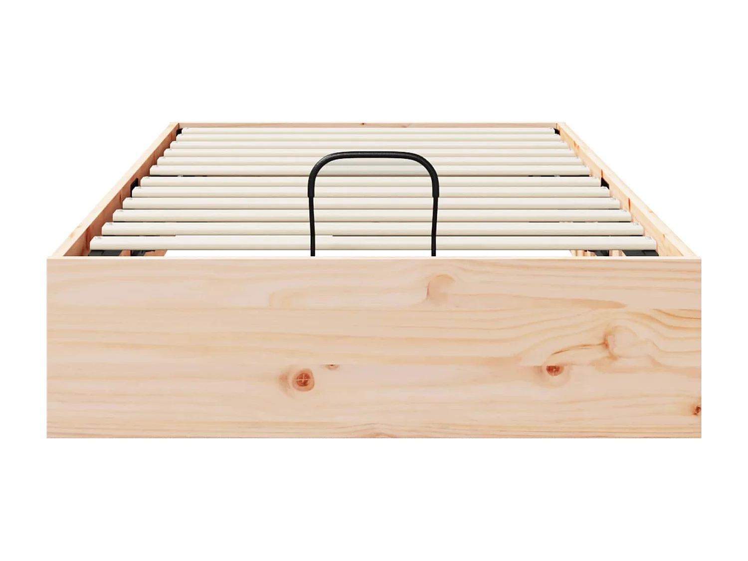 Berkfield Ottoman Bed Frame with Storage Natural 70 x 190 cm