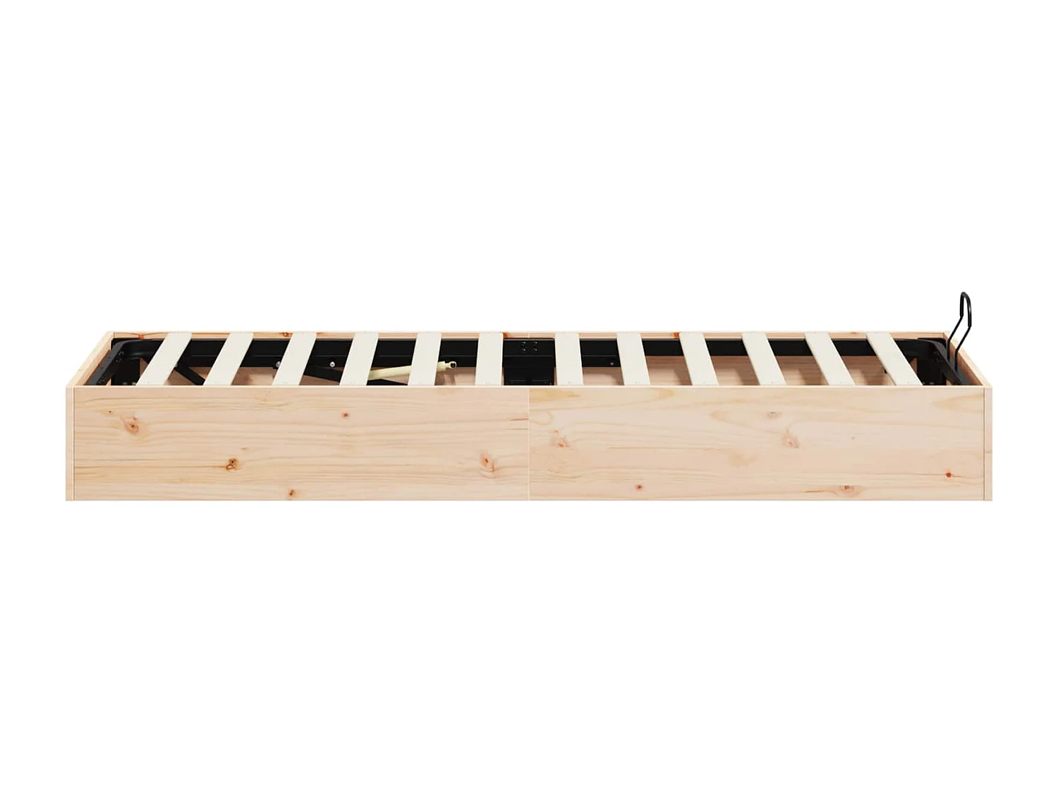 Berkfield Ottoman Bed Frame with Storage Natural 70 x 190 cm