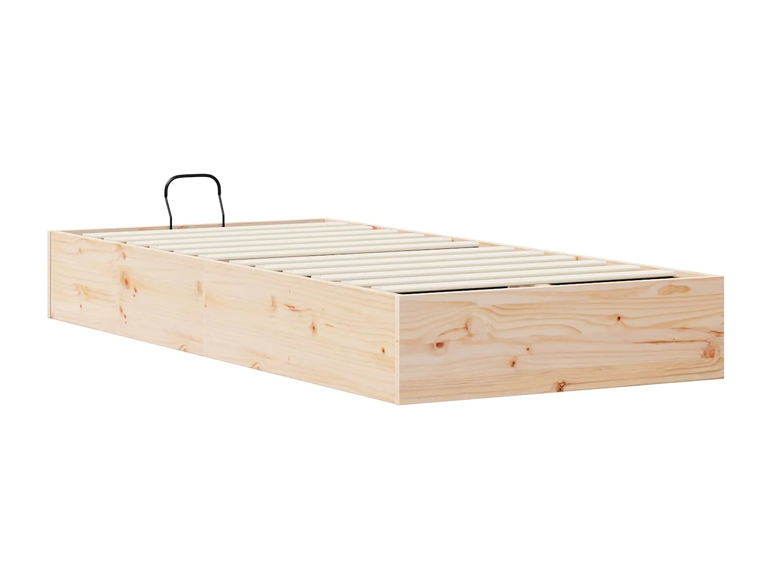 Berkfield Ottoman Bed Frame with Storage Natural 70 x 190 cm