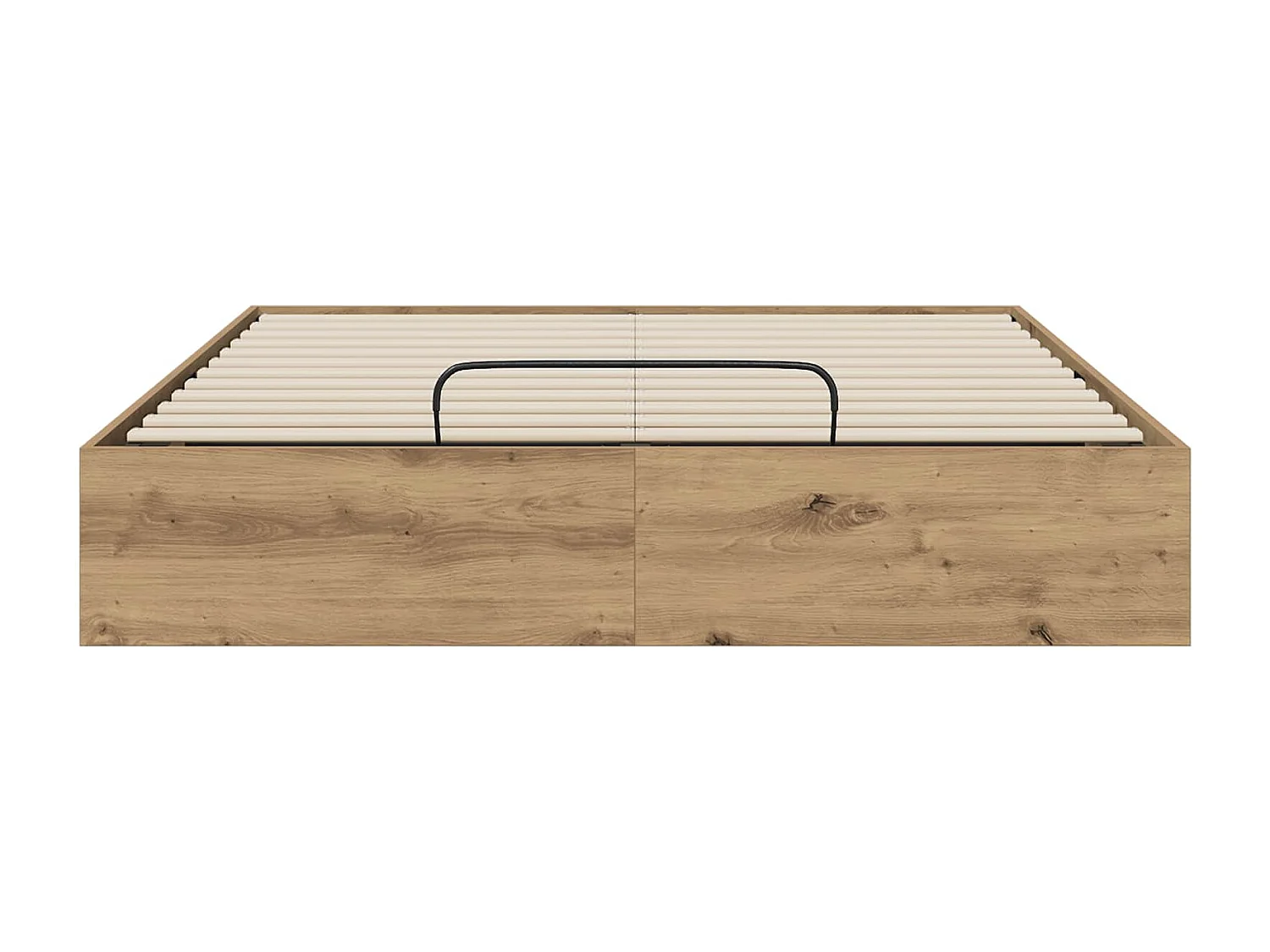 Berkfield Ottoman Bed Frame Artisan Oak 135 x 190 cm Engineered Wood