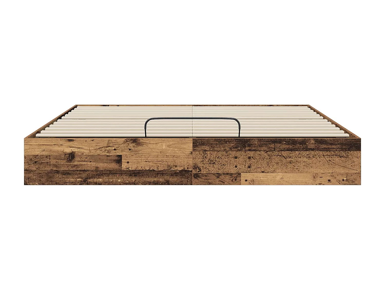 Berkfield Ottoman Bed Frame Old Wood 160 x 200 cm Engineered Wood