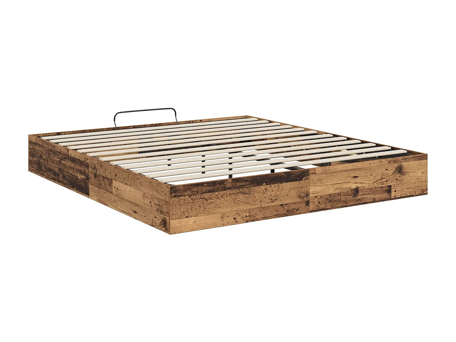 Berkfield Ottoman Bed Frame Old Wood 160 x 200 cm Engineered Wood