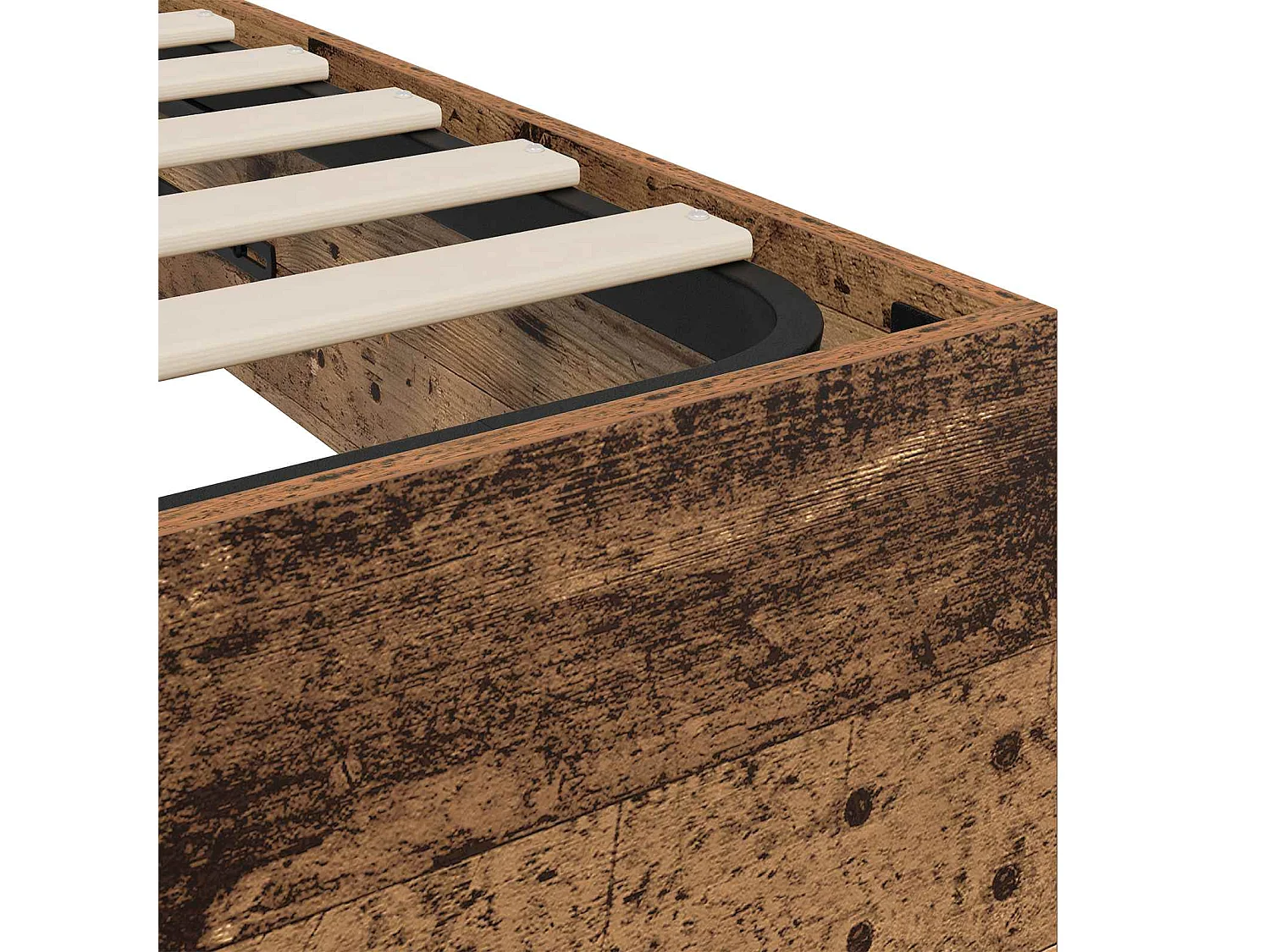 Berkfield Ottoman Bed Frame Old Wood 160 x 200 cm Engineered Wood