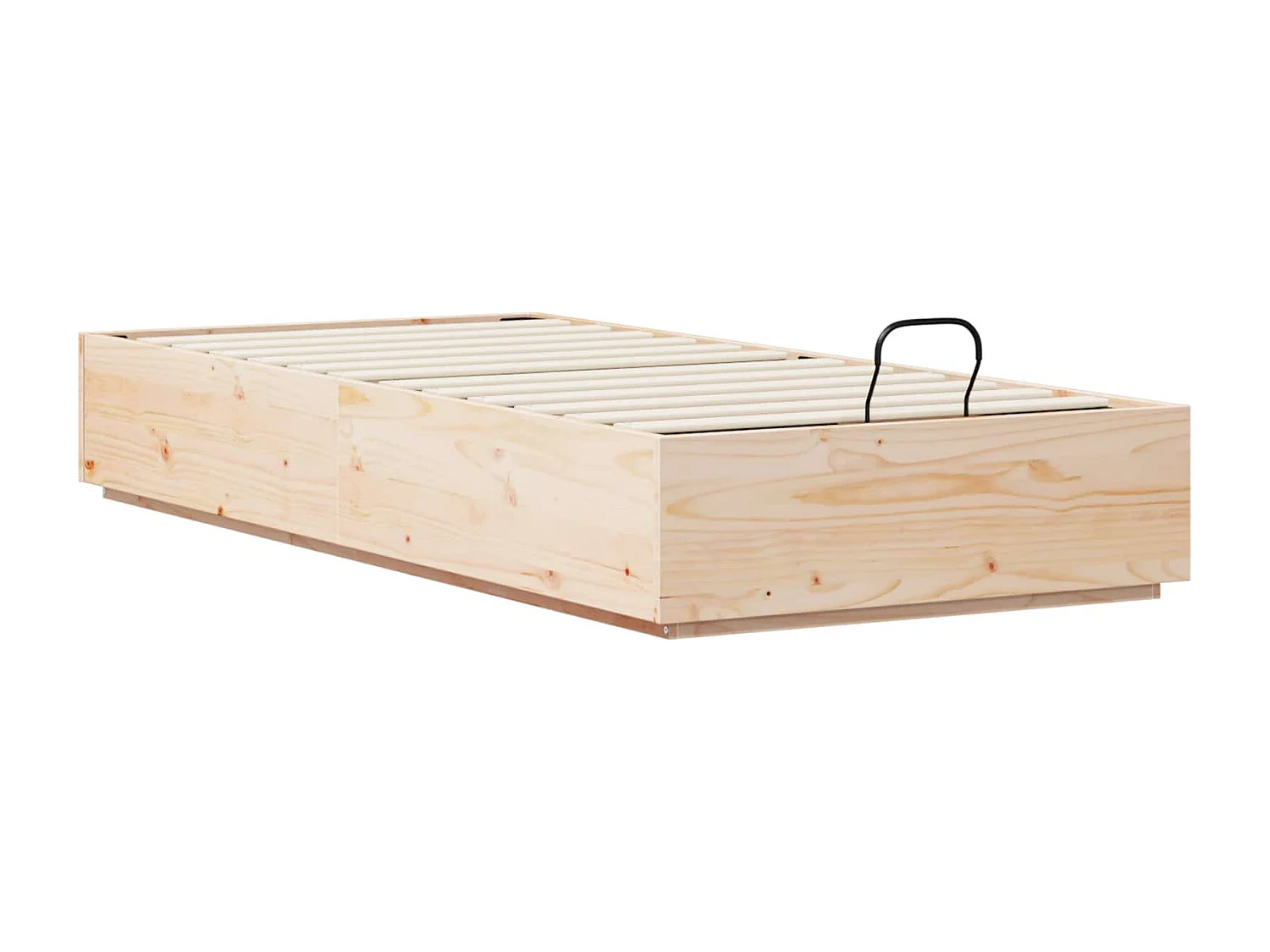 Berkfield Ottoman Bed Frame Natural 80 x 200 cm Solid Pine Wood