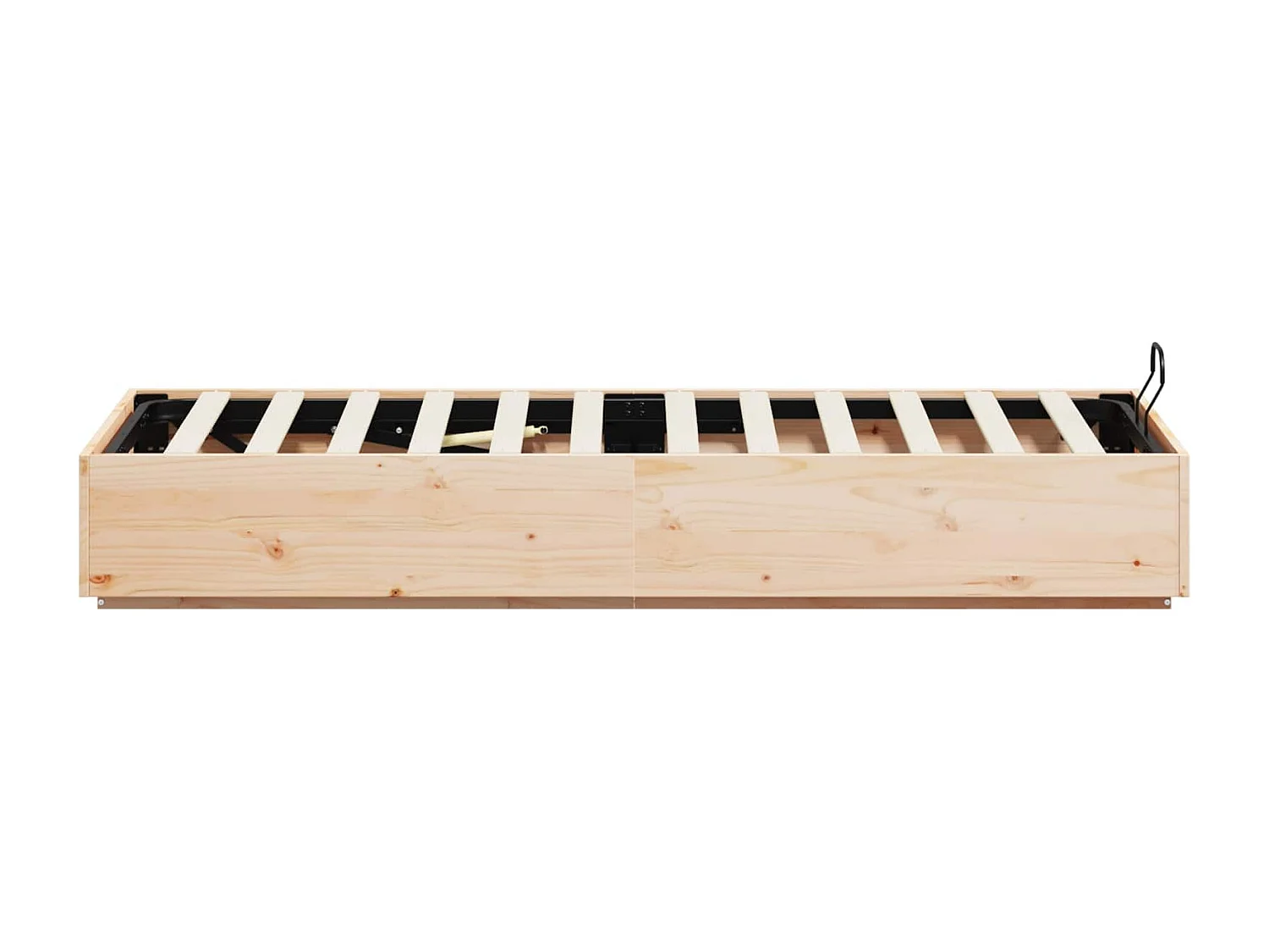 Berkfield Ottoman Bed Frame Natural 80 x 200 cm Solid Pine Wood