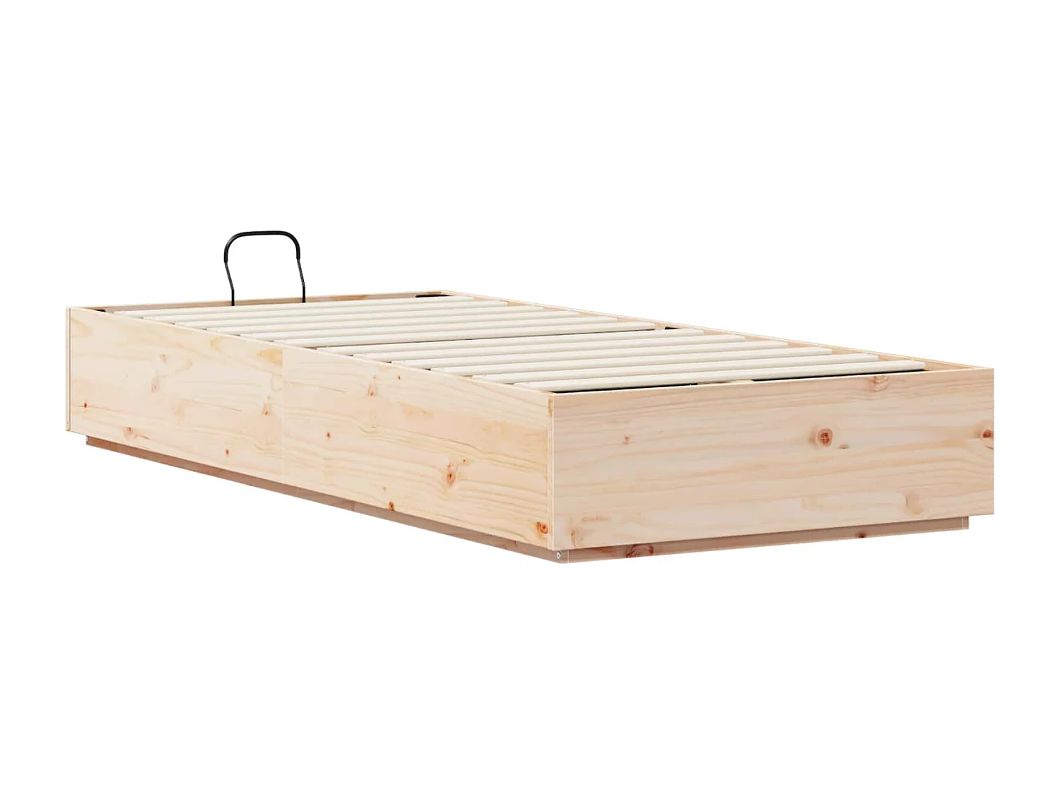 Berkfield Ottoman Bed Frame Natural 80 x 200 cm Solid Pine Wood