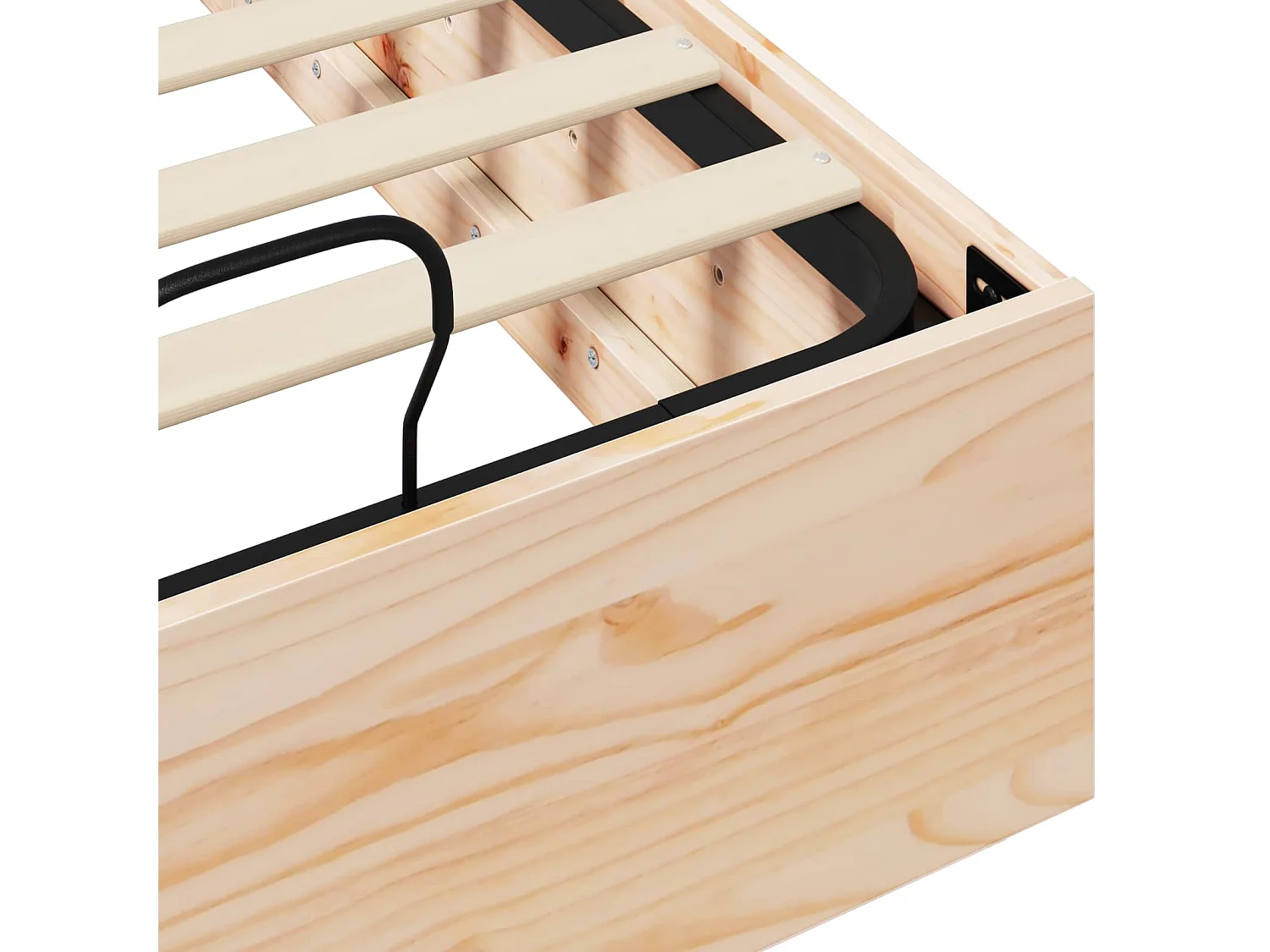Berkfield Ottoman Bed Frame Natural 80 x 200 cm Solid Pine Wood