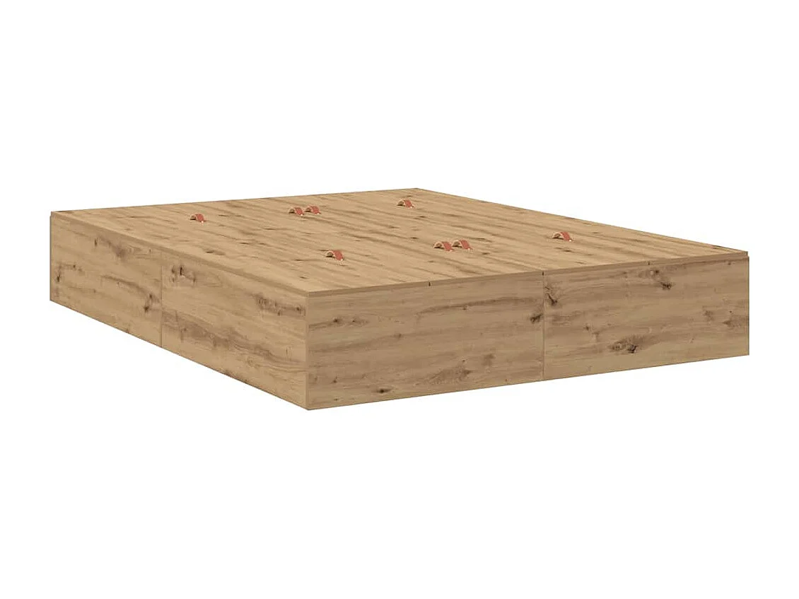 Berkfield Storage Bed Frame Artisan Oak 150 cm Engineered Wood