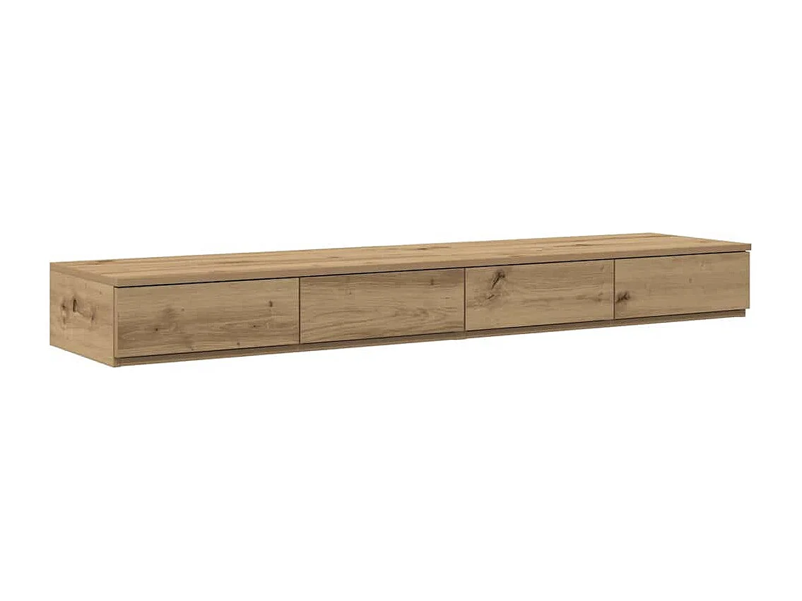 Berkfield Storage Bed Frame Artisan Oak 150 cm Engineered Wood