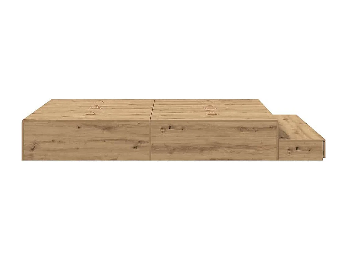 Berkfield Storage Bed Frame Artisan Oak 150 cm Engineered Wood