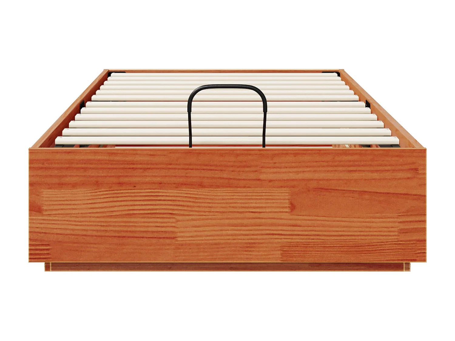 Berkfield Ottoman Bed Frame Wax Brown 80 x 200 cm Solid Pine Wood