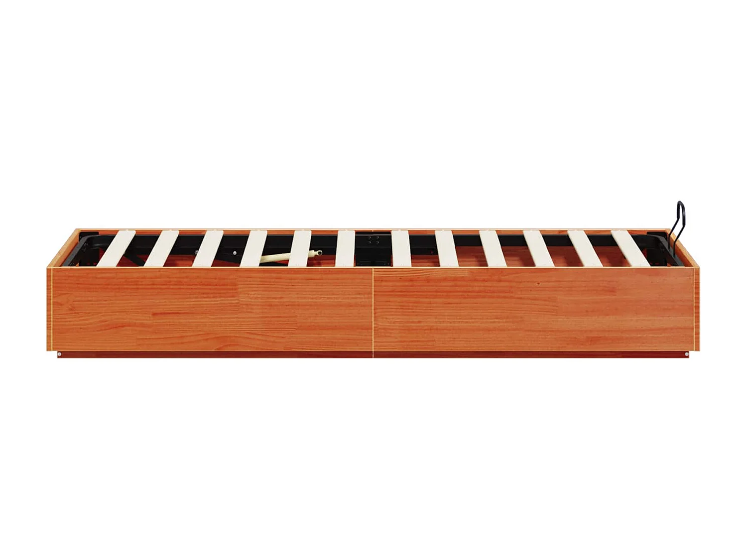 Berkfield Ottoman Bed Frame Wax Brown 80 x 200 cm Solid Pine Wood