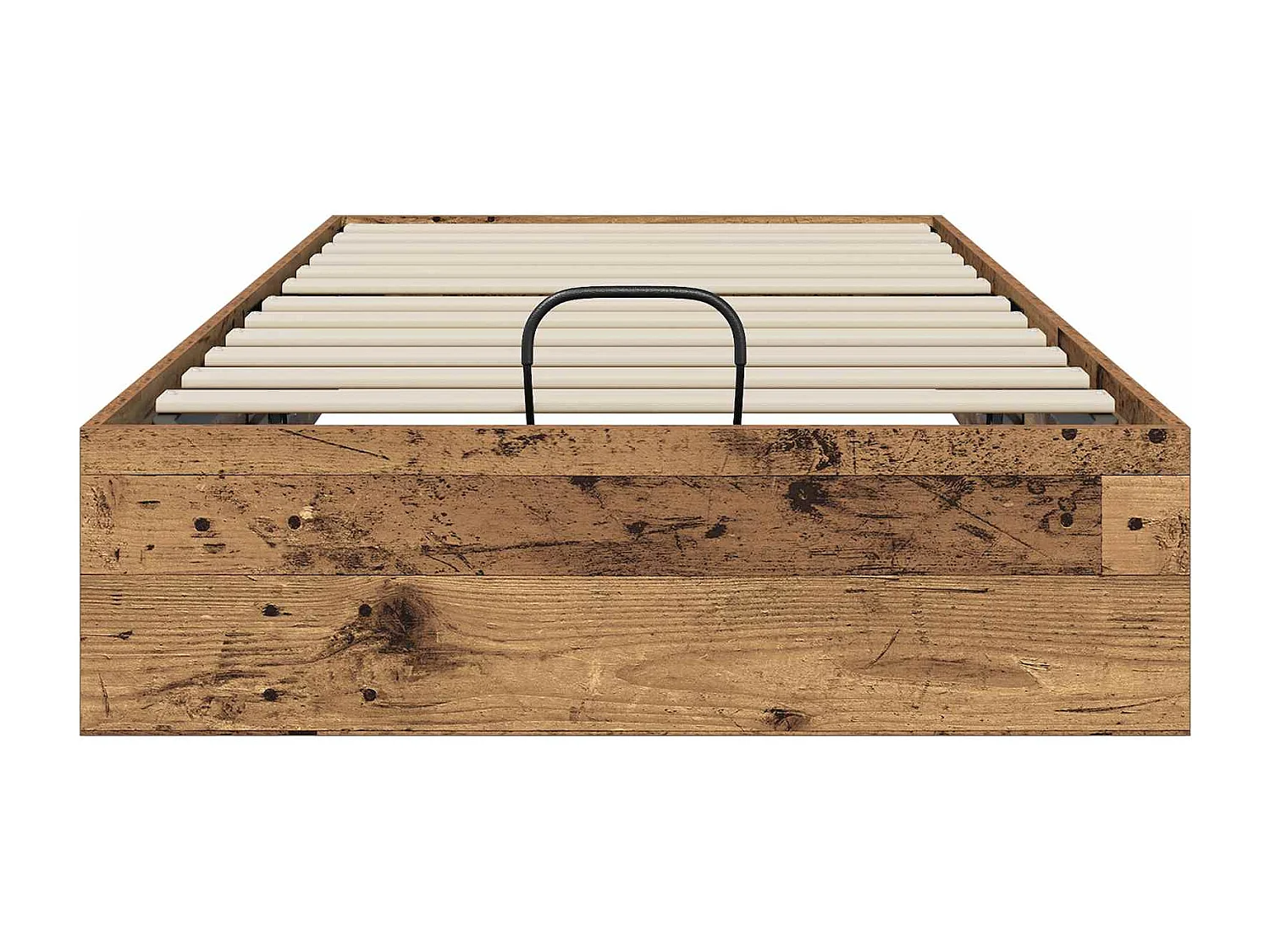 Berkfield Ottoman Bed Frame Old Wood 80.5 x 200 cm Engineered Wood