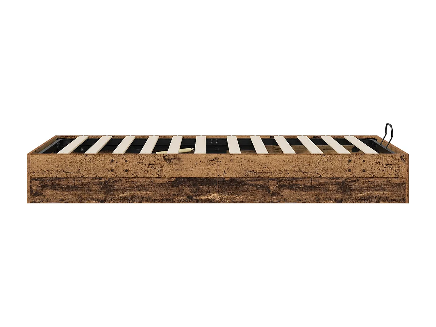 Berkfield Ottoman Bed Frame Old Wood 80.5 x 200 cm Engineered Wood