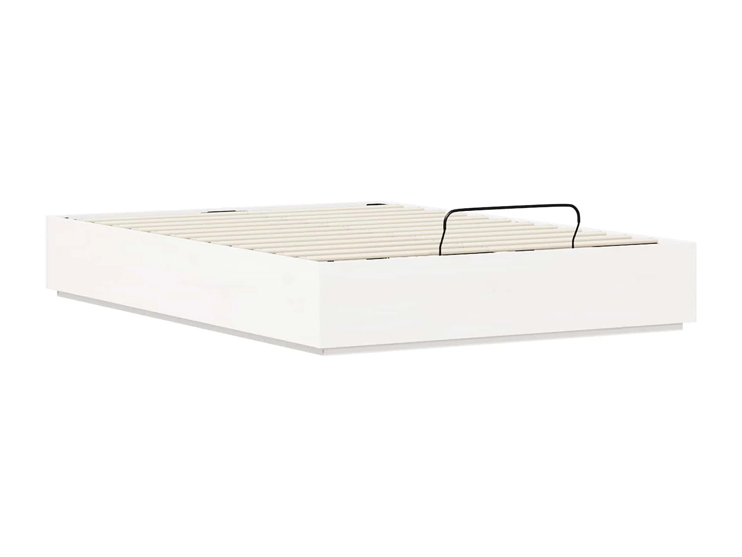 Berkfield Ottoman Bed Frame White 140 x 200 cm Solid Pine Wood