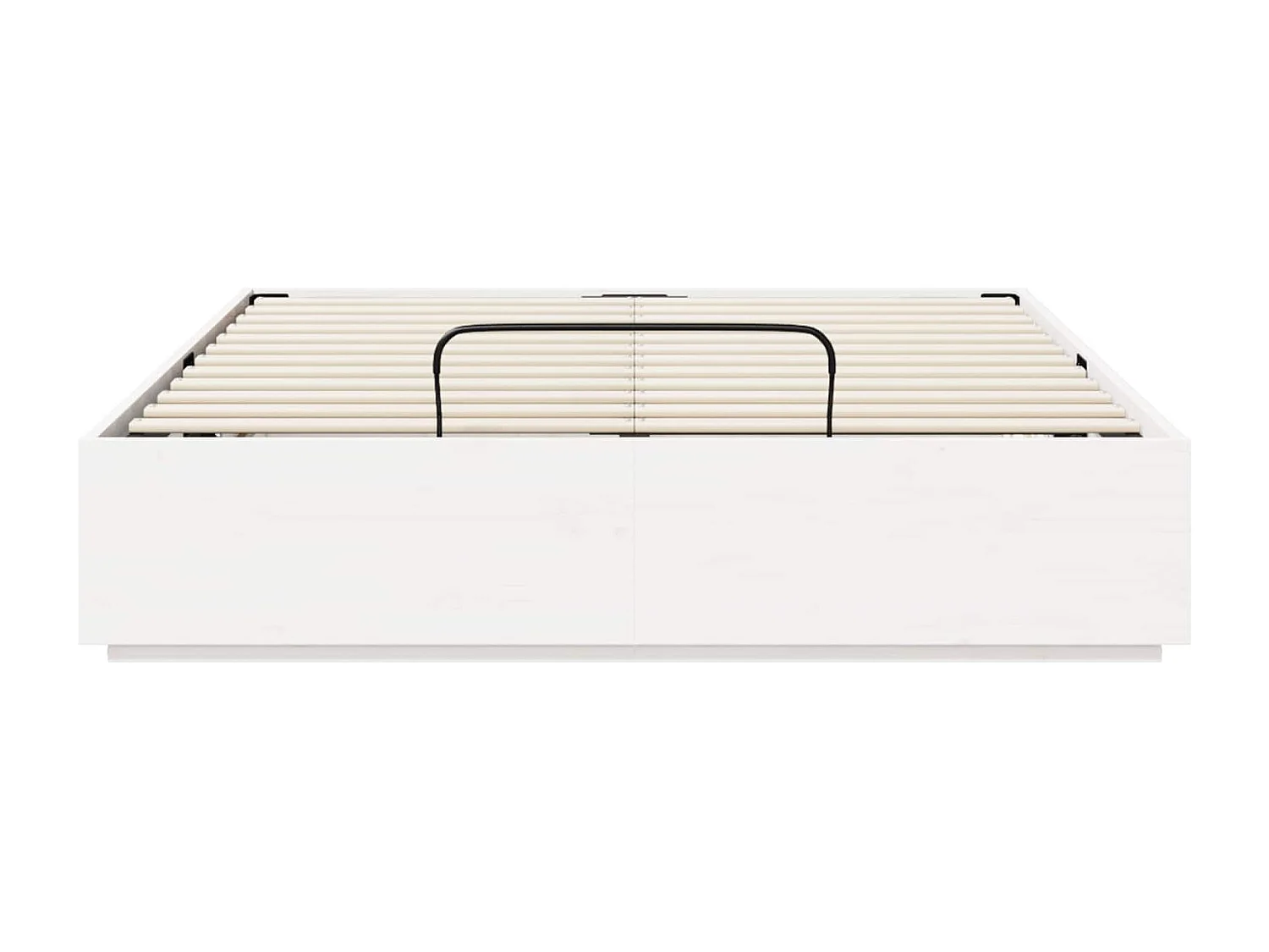 Berkfield Ottoman Bed Frame White 140 x 200 cm Solid Pine Wood