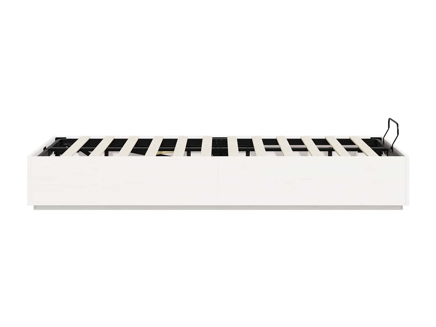 Berkfield Ottoman Bed Frame White 140 x 200 cm Solid Pine Wood