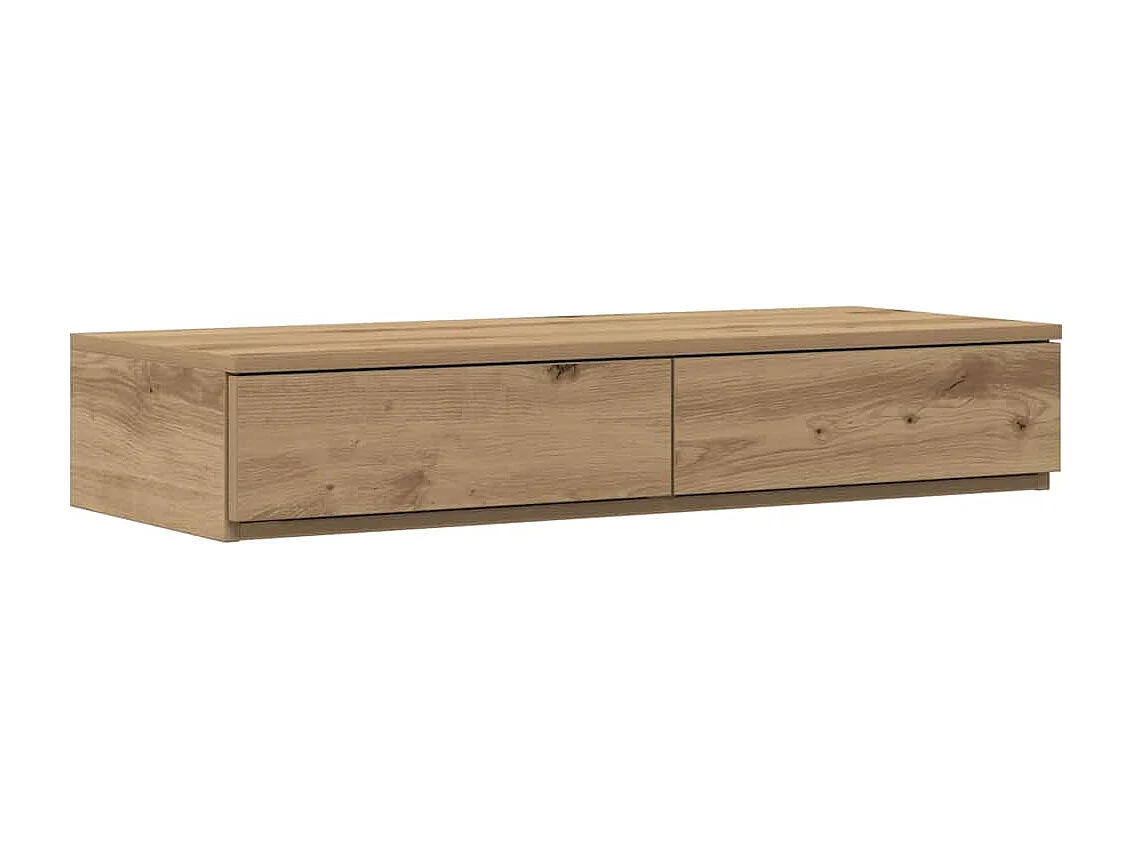 Berkfield Storage Bed Frame Artisan Oak 100 cm Engineered Wood