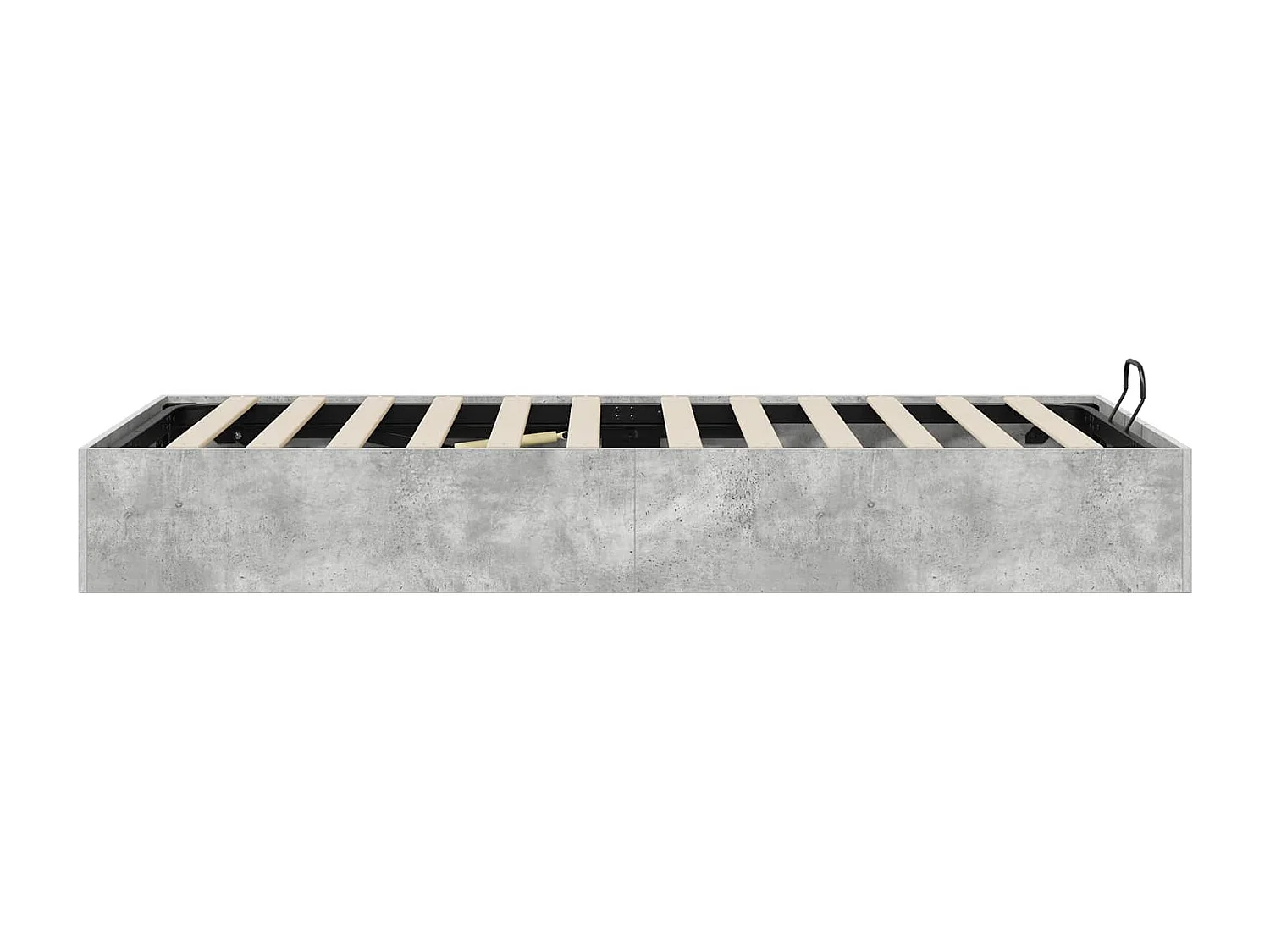 Berkfield Ottoman Bed Frame Concrete Grey 90 x 200 cm Engineered Wood
