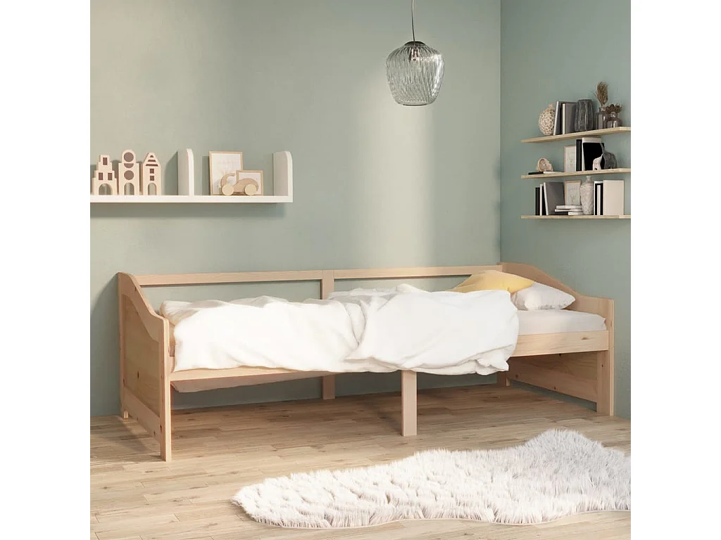 Berkfield 3-Seater Day Bed without Mattress 90x200cm
