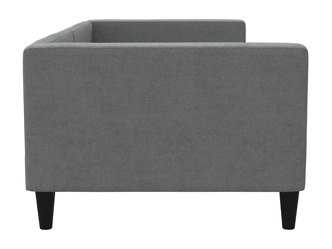 Berkfield Day Bed without Mattress Dark Grey 90x190 cm Single Fabric
