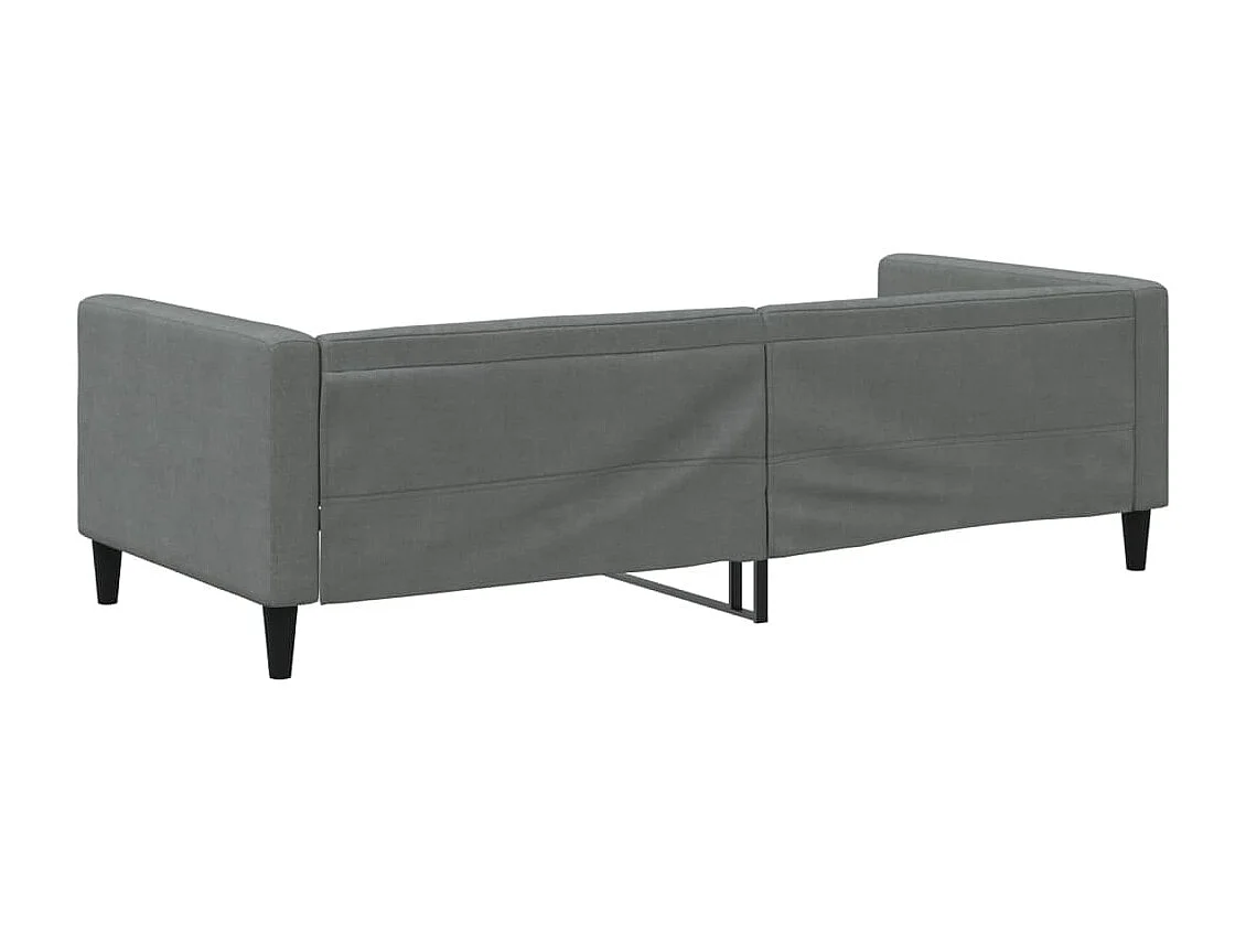 Berkfield Day Bed without Mattress Dark Grey 90x190 cm Single Fabric