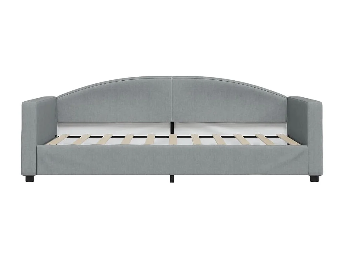 Berkfield Daybed with Mattress Blue Light Grey 90x190 cm Fabric