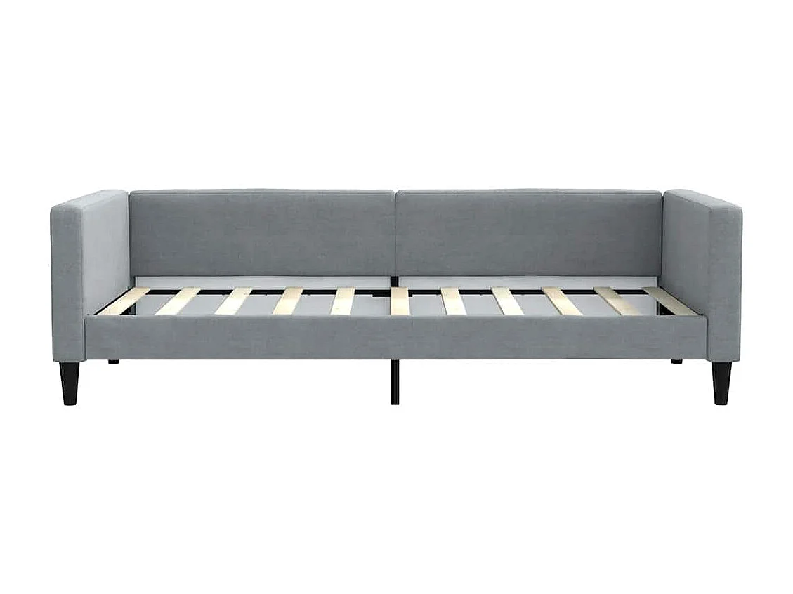 Berkfield Daybed with Mattress Light Grey 90x190 cm Fabric