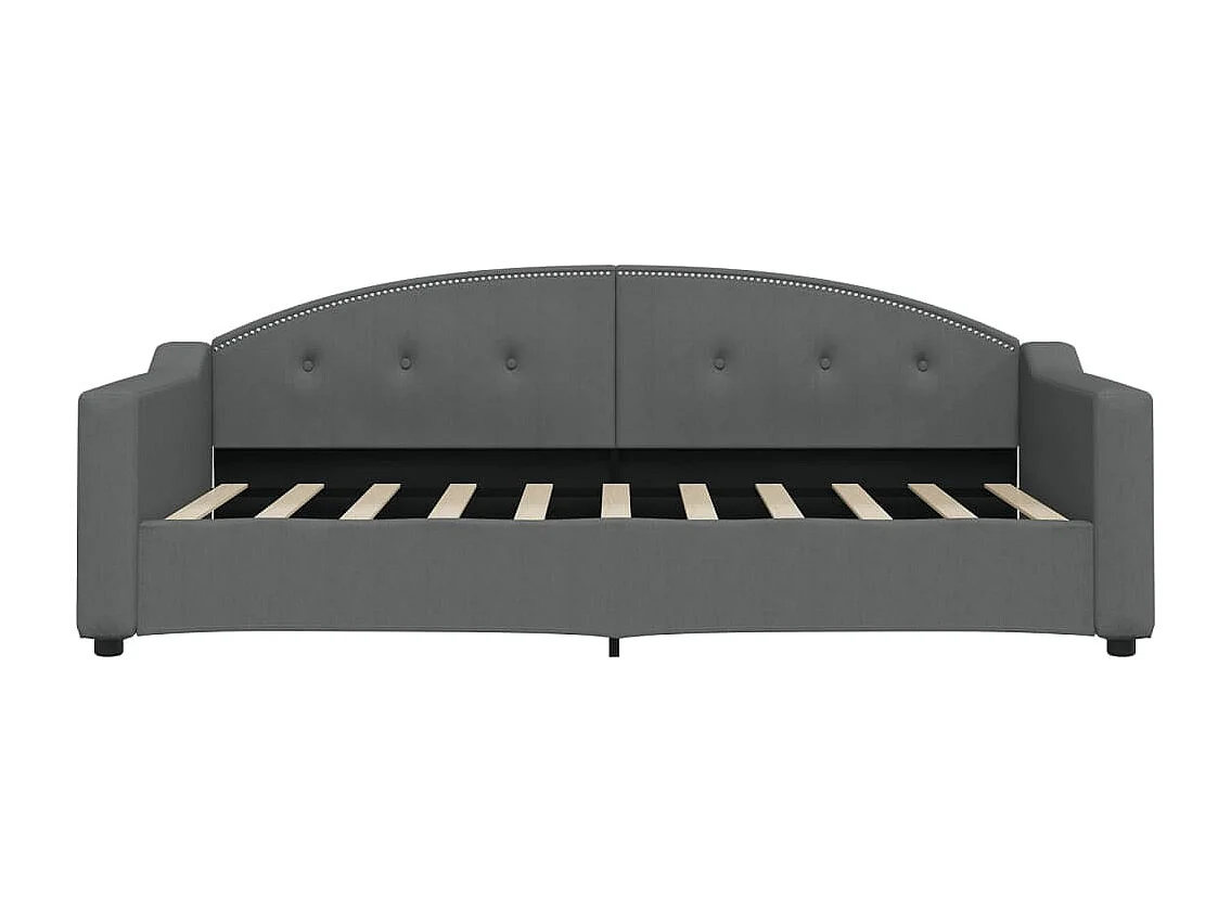 Berkfield Daybed with Mattress Dark Grey 90x190 cm Fabric