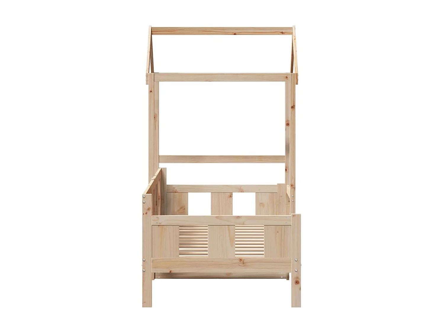 Berkfield Day Bed with Roof without Mattress 80x200 cm Solid Wood