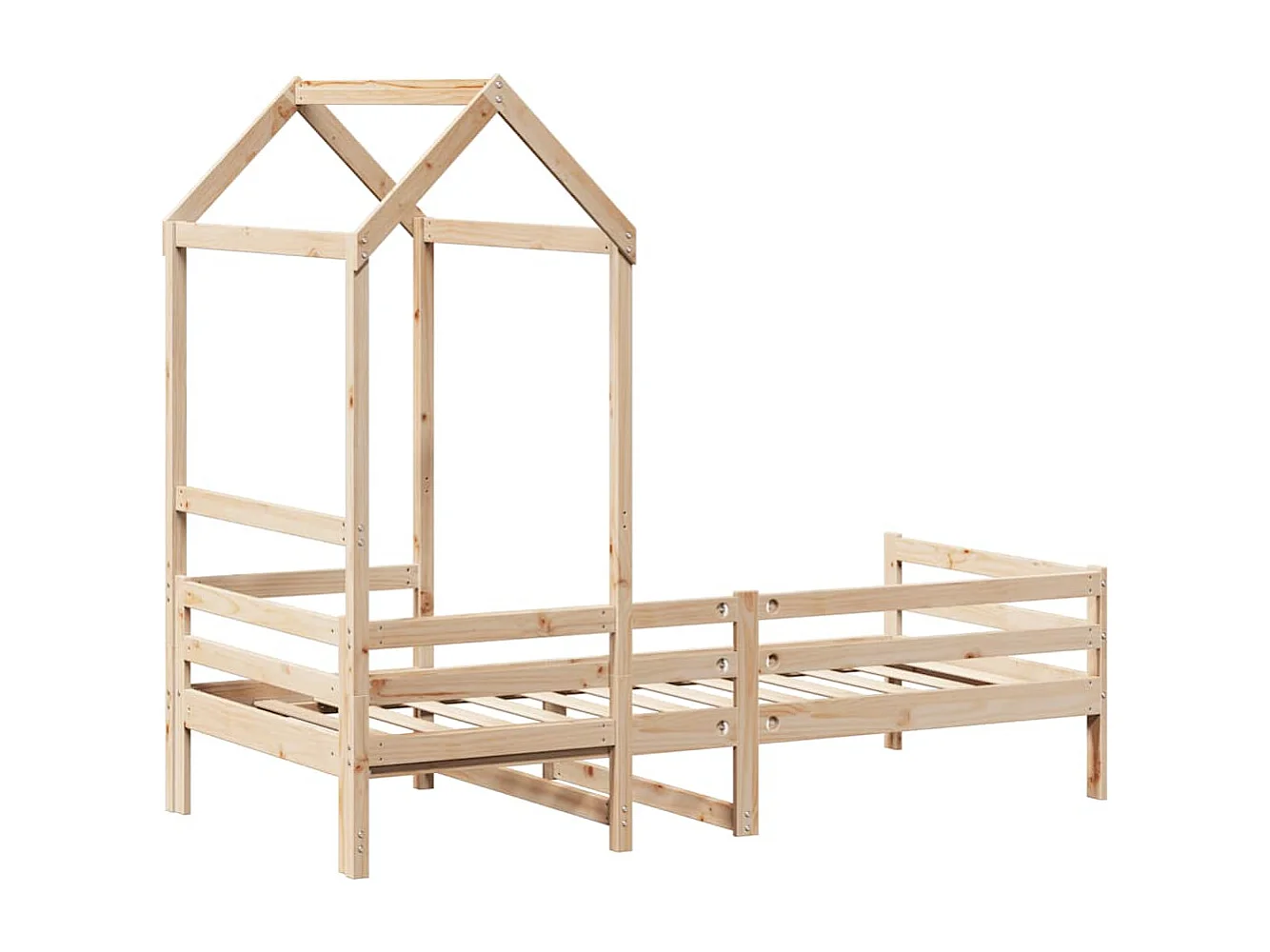 Berkfield Day Bed with Roof without Mattress 80x200 cm Solid Wood