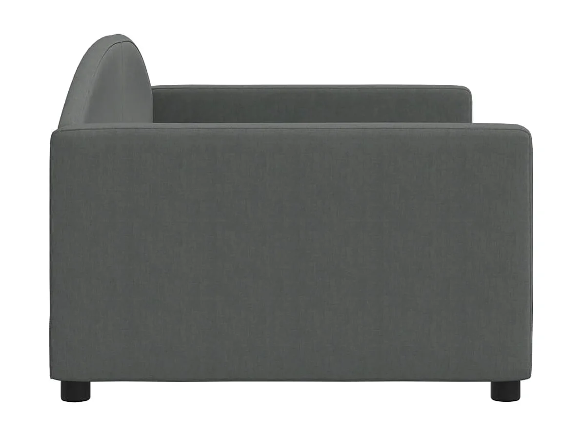 Berkfield Day Bed without Mattress Dark Grey 90x190 cm Single Fabric