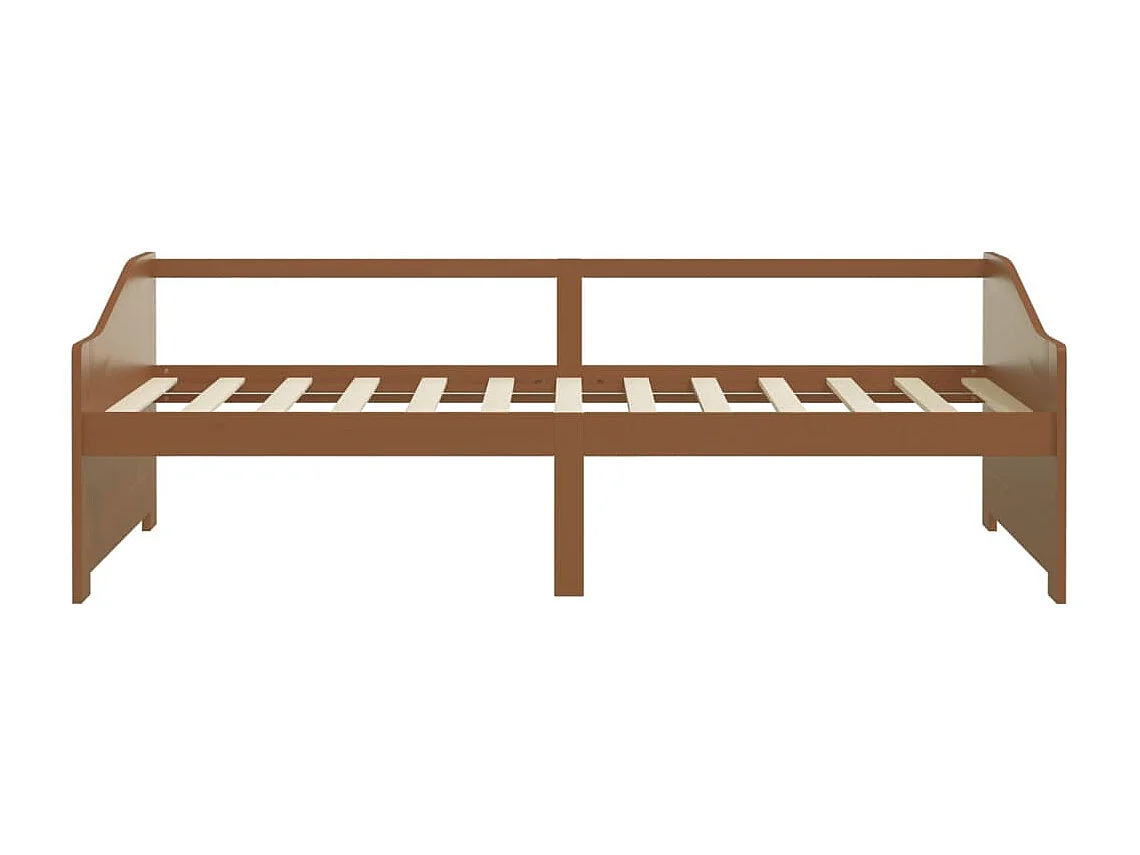 Berkfield 3-Seater Day Bed without Mattress Honey Brown 90x200cm