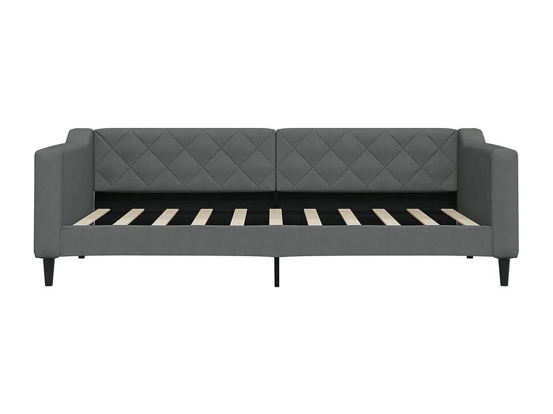 Berkfield Daybed with Mattress Dark Grey 90x190 cm Fabric