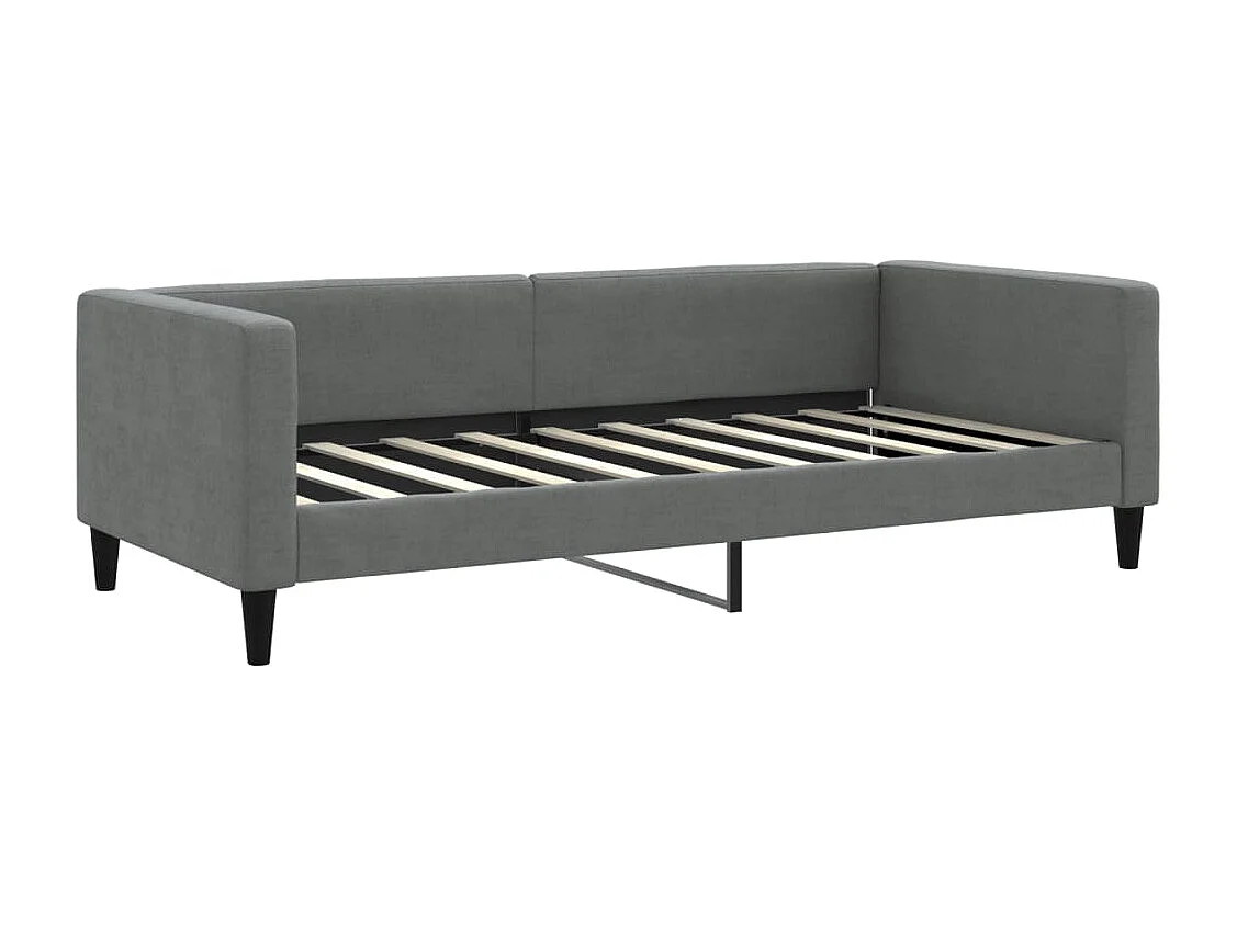 Berkfield Daybed with Mattress Dark Grey 90x190 cm Fabric