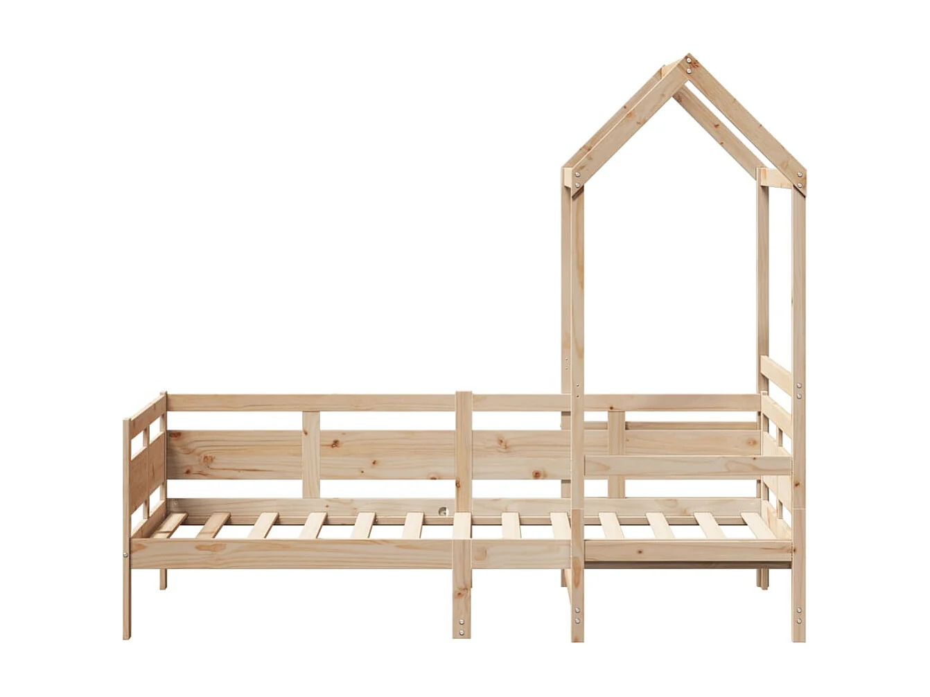 Berkfield Day Bed with Roof without Mattress 80x200 cm Solid Wood