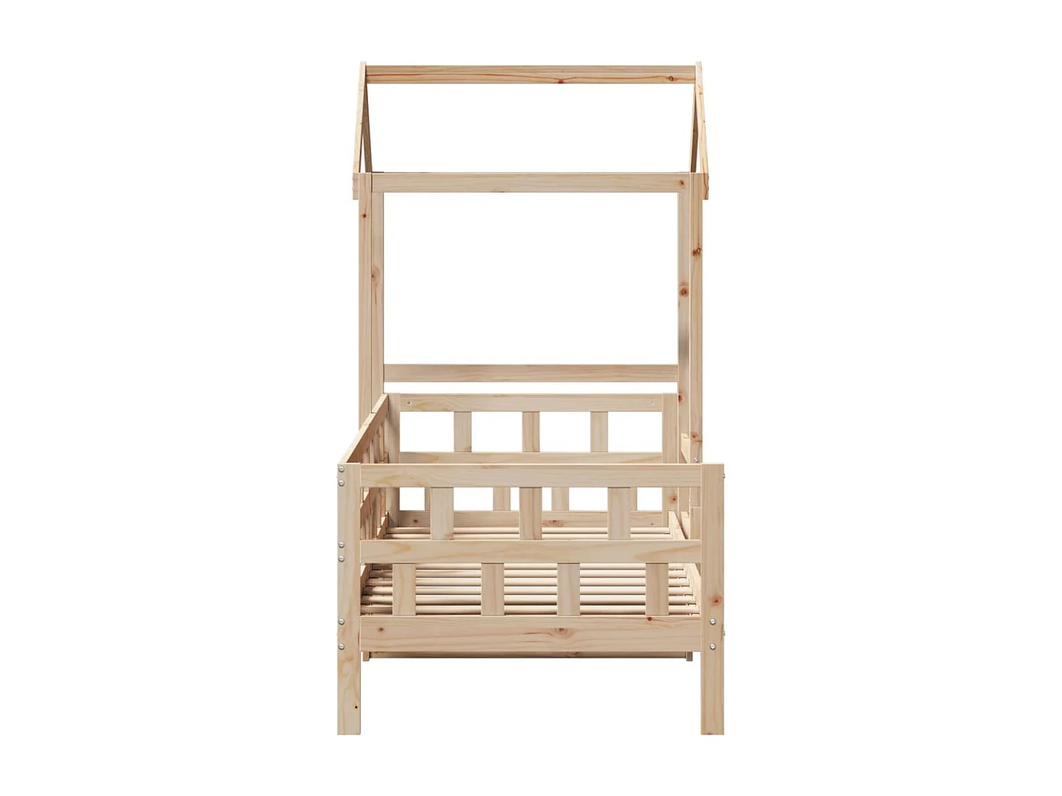Berkfield Day Bed with Roof without Mattress 80x200 cm Solid Wood