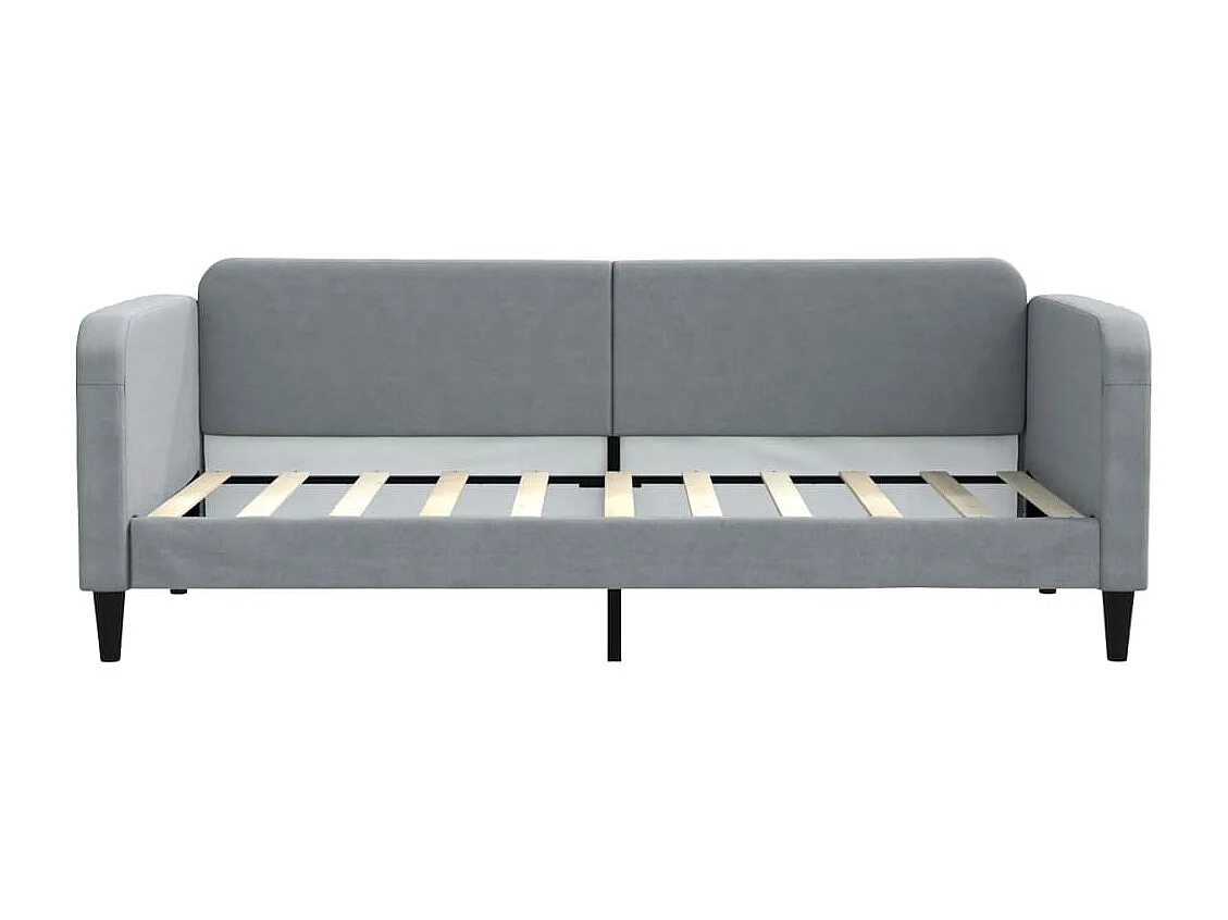 Berkfield Daybed with Mattress Light Grey 90x190 cm Fabric