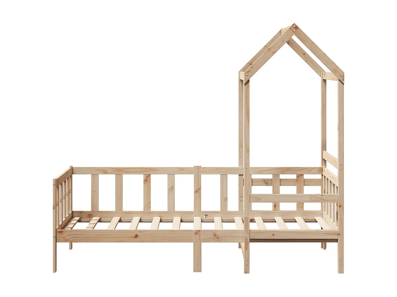 Berkfield Day Bed with Roof without Mattress 80x200 cm Solid Wood