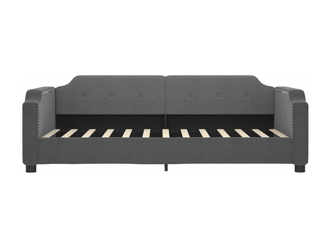 Berkfield Daybed with Mattress Dark Grey 90x190 cm Fabric