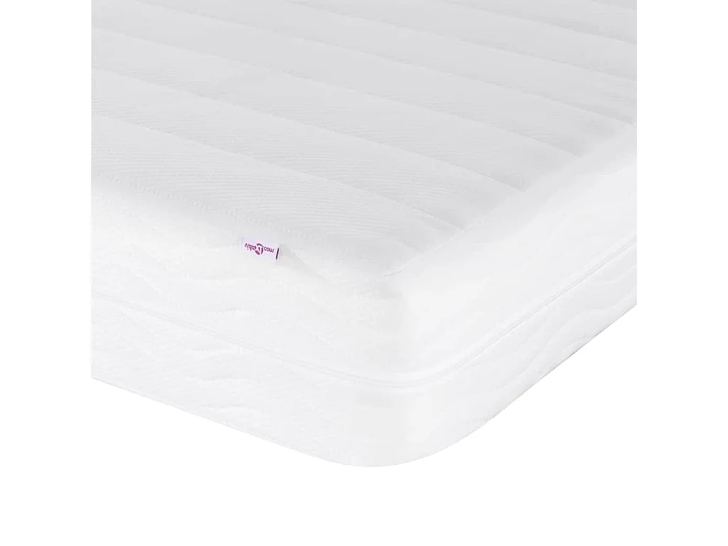 Berkfield Bed with Mattress "Dover" Light Grey Single Fabric
