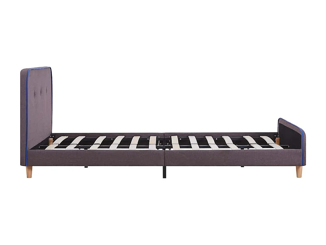 Berkfield Bed Frame without Mattress Taupe Fabric 120x190 cm Small Double