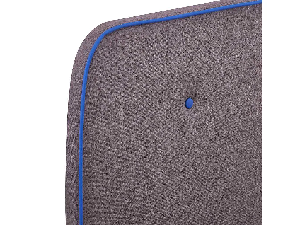 Berkfield Bed Frame without Mattress Taupe Fabric 120x190 cm Small Double