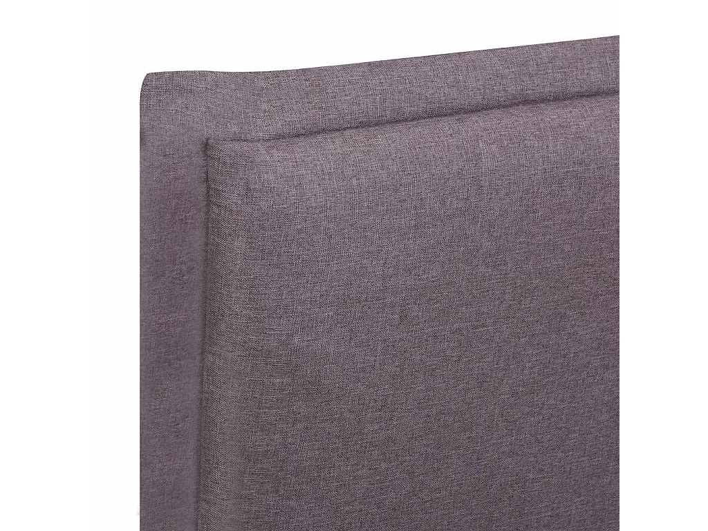 Berkfield Bed Frame without Mattress Taupe Fabric 135x190 cm Double
