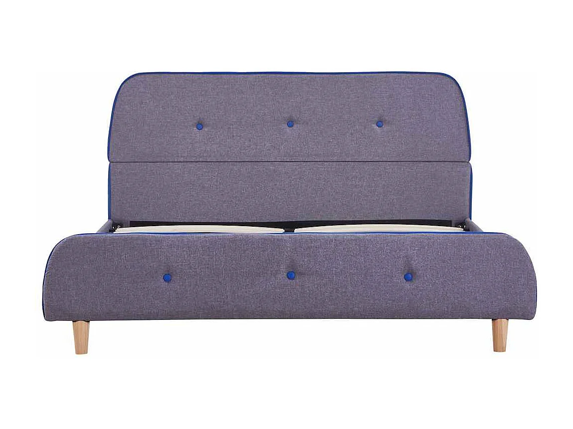 Berkfield Bed Frame without Mattress Light Grey Fabric 135x190 cm Double