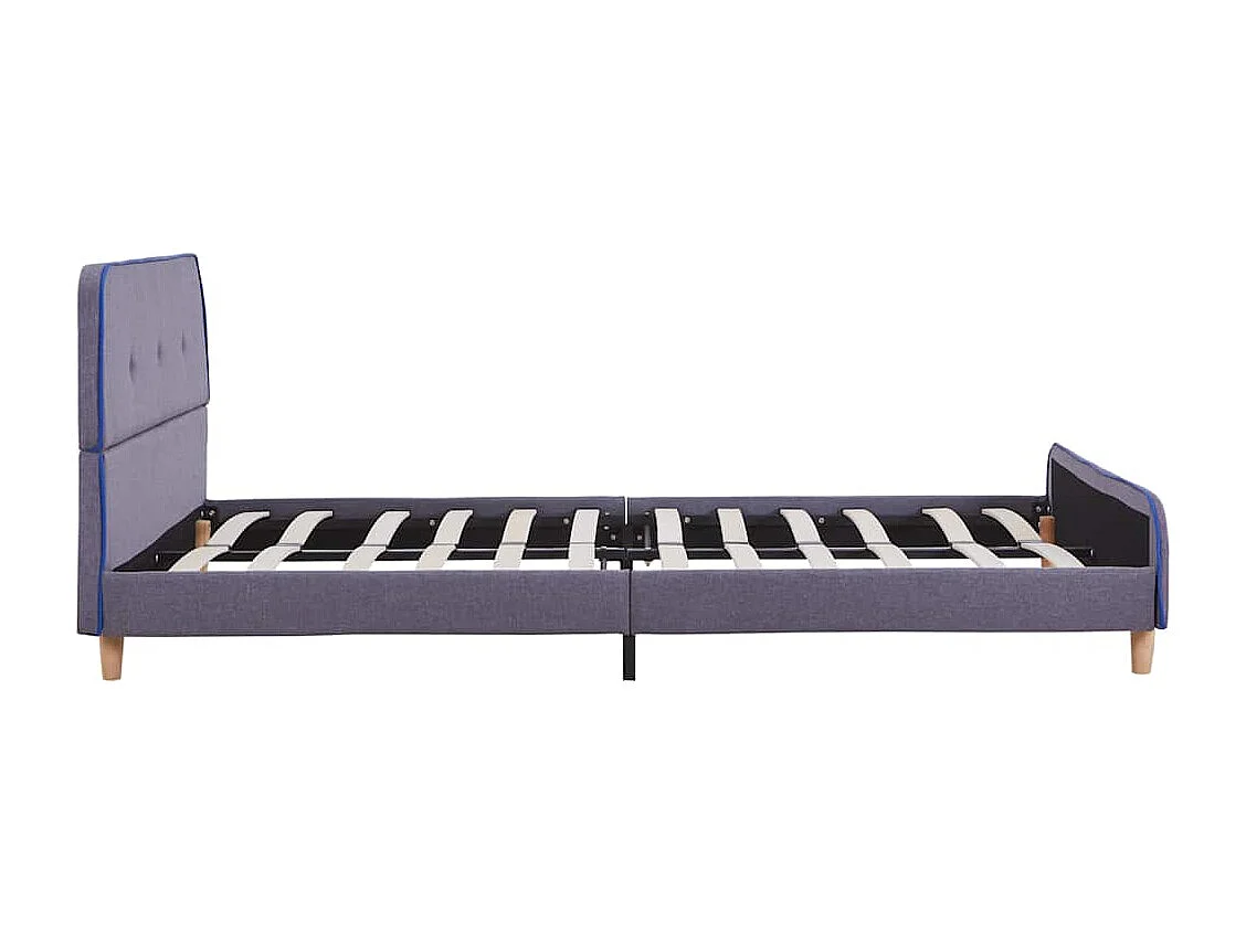 Berkfield Bed Frame without Mattress Light Grey Fabric 135x190 cm Double