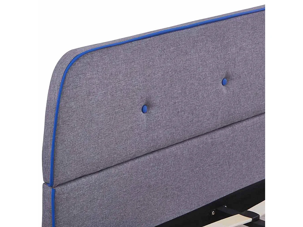 Berkfield Bed Frame without Mattress Light Grey Fabric 135x190 cm Double